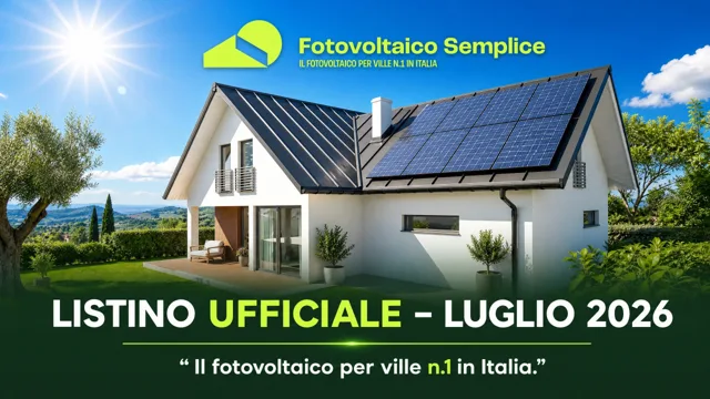 Pagina 1: LISTINO UFFICIALE - LUGLIO 2026