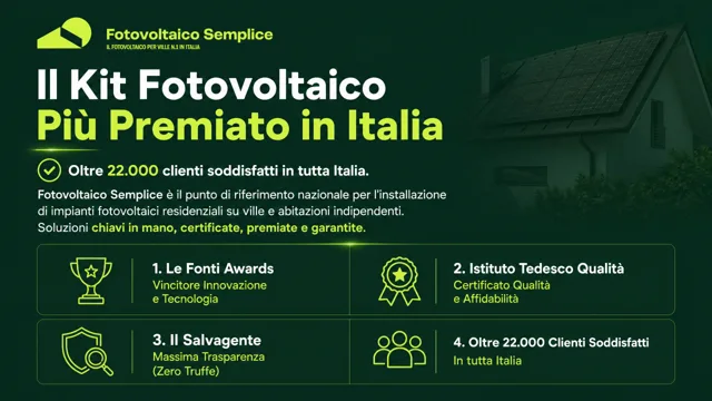 Pagina 2: Il Kit Fotovoltaico Più Premiato in Italia