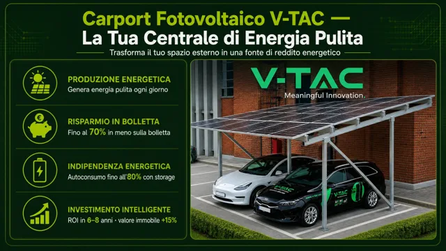 Carport fotovoltaico dal listino originale
